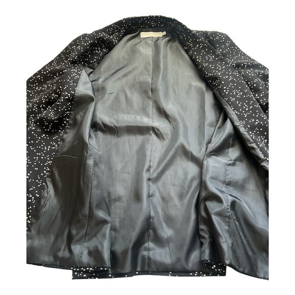 ASTR The Label Blazer Womens Small Black White Dots Open Front Workwear Office - Picture 9 of 12